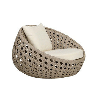 Nordic Outdoor Rattan Sofa Outdoor Leisure Balcony Waterproof Sunscreen Single Double Patio Terrace Furniture Combination