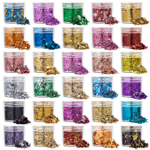 New nail art sequins jewelry patch decoration color foil crushed onion powder Nanjing forever foil gold foil paper factory outlet