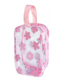 Transparent Cosmetic Bag Cute Cartoon Large Capacity Cosmetic Toiletry Bag Portable Storage Bag