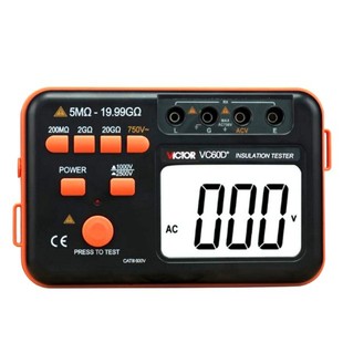 Victory VC60B /D E megohmmeter 1000V shaking table 2500V insulation resistance tester 5000V resistance meter