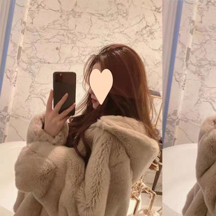 2024 autumn and winter new retro Hong Kong flavor stand collar double-sided velvet fried street fleece-lined loose Mao Mao coat female velvet