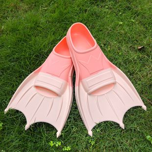 Swimming Short Fins Silicone Diving Fins Professional Team Swimming Training Duck Fins Free Snorkeling Adult and Kidsren's Foot Plates