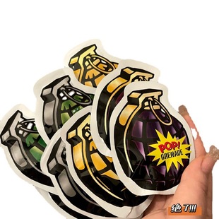 Tiktok same simulation self-explosion grenade small fried bag children's toy funny prank scare bag wholesale