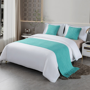 Bed Flag Bed End Towel Light Luxury Home Hotel Bed Scarf 2024 New Hotel Knitted Hotel Bed Cover