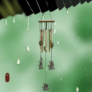 Cross-border explosions retro metal wind chime high sense aluminum tube wind chime home wall hanging decoration soft outfit collection wholesale