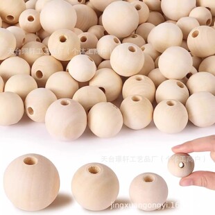 Large hole wood beads 6-50mm log color beaded wood beads DIY accessories loose beads by catty wholesale in stock supply