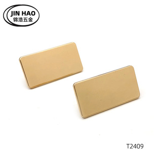 Luggage hardware accessories blank trademark 40*20 alloy mark bag gift box wallet decorative buckle backpack sign