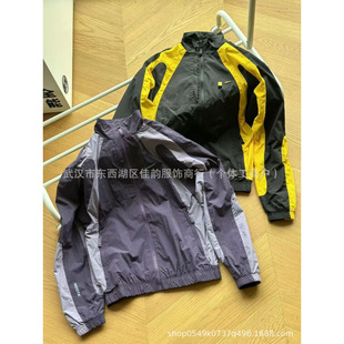 24SS Spring/Summer Nk Joint NOCT Jacket Offset Print Hook Men's and Women's Couples Splicing Contrast Light Vertical Collar Jacket