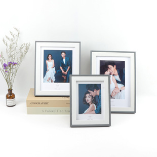 Wooden modern simple photo frame table 6 inch 7 8 inch 10 inch 16 photo studio children's wedding photo frame wall hanging batch