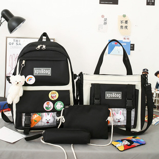 Schoolbag Female Junior High School Students Lightweight Primary School Students Fresh and Cute Girl Heart Grade 3 to 5 or 6 Large Capacity Backpack