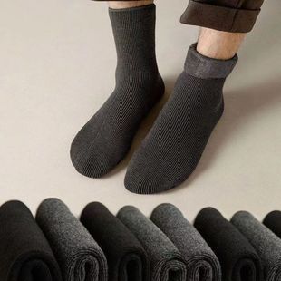 Socks Men's Winter Thick Socks Autumn and Winter fleece-lined Thickened Snow Warm Men's Foot and Leg Protective Equipment