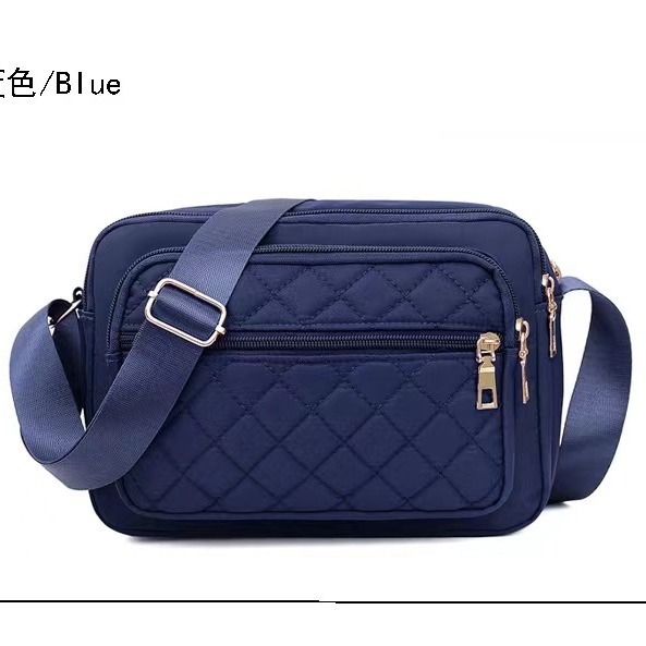 2024 New Women's Bag Fashion Mother Shoulder Bag Oxford Waterproof Lightweight Embroidery Middle-aged and Elderly Leisure Travel Big Appearance