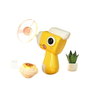 Cross-Border Cartoon Dinosaur Flying Saucer Gyro Gun Rotating Launch Bamboo Dragonfly Flying Saucer with Light Children's Boys and Girls Toys