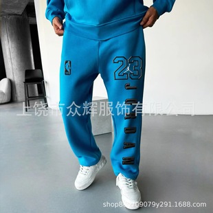 [New Guest Reduction] NBA Team 3D Printing Sports Leisure Loose Men's Pants Source Factory