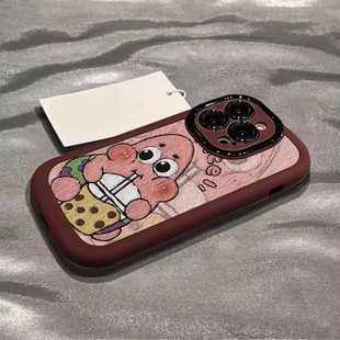 Paixing Milk Tea for Apple 15 Mobile Phone Case iPhone14promax New 13Pro Silicone 12 Soft Case X