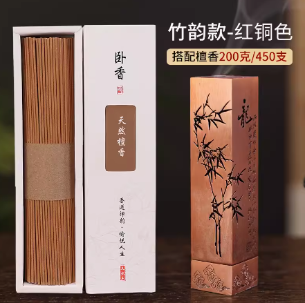 Baifu Vertical Short Incense Burner Cut Out Incense Burner Home Indoor Living Room Tea Ceremony Agarwood Sandalwood Incense Box Incense Insert Incense Seat
