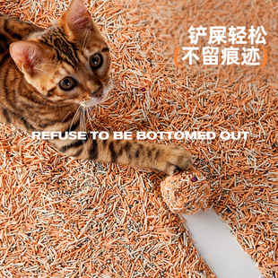 Artisan cat Persimmon tofu cat litter deodorant dust-free group flush toilet bentonite pet plant Cat Litter Cleaning