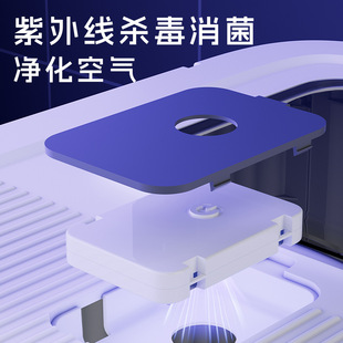Cat litter box anti-splash fully enclosed cat toilet UV sterilization deodorant wholesale drawer cat litter box storage