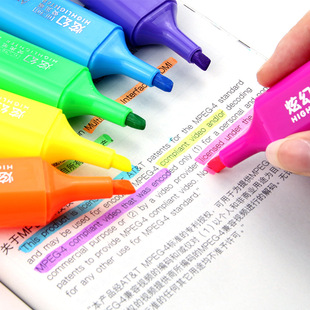 Fluorescent Marker Pen Students Draw Key Note Pen Hand Account Graffiti Drawing Pen Macaron Color Fluorescent Marker Pen