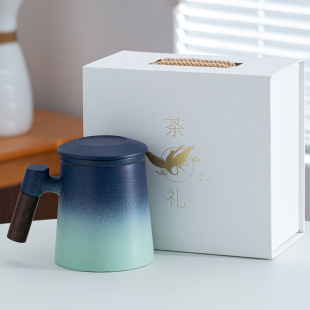 Ceramic mug high-looking water cup creative ceramic cup household suit tea cup business enterprise company gift