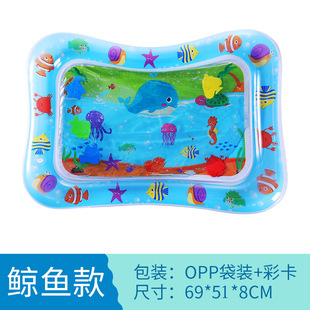 Cross-border Baby Inflatable Pat Water Mat Marine Life Swimming Ring Climbing Mat Cushion Children Pat Water Mat Wholesale