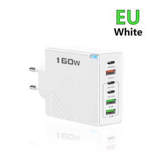 160W Многоходное PD Быстрая зарядное устройство 3USB 3TYPE-C Европейские, американские и британские правила применяются для Apple Huawei Xiaomi вилка