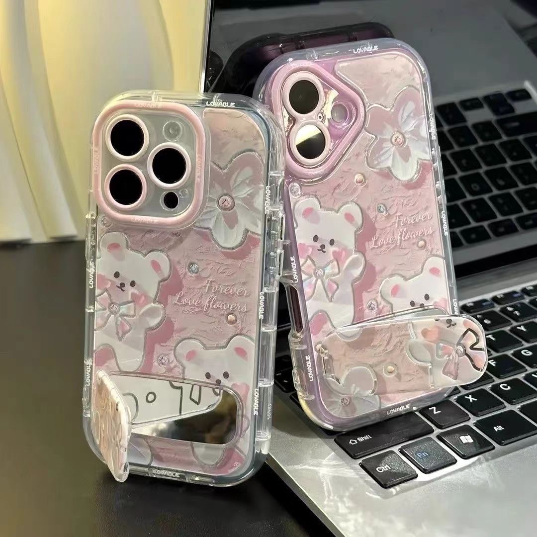 Compatible with Apple 17 Pro Max phone case, 16PM new model, 14 high-value design for girls, 15 Pro stand, 11 phone case