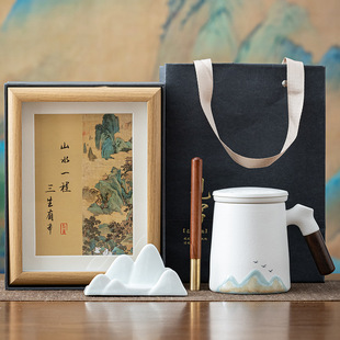 Wen Chuang Gift Tea Separation Office Cup suit Enterprise Business Meeting Activities Send Customers Accompanying Gift Customization