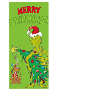 New cross-border 0.9*1.8M Christmas door cover background cloth Christmas party indoor and outdoor door cover atmosphere decoration