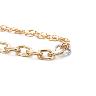 European and American ins Style Simple Atmospheric Hip Hop Multi-layer Clavicle Chain Exaggerated Golden Metal Chain Necklace Women's Creative Accessories