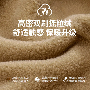 Fleece Gloves Women's Winter fleece-lined Warm Thickened Outdoor Cycling Running Sports Driving Fleece Cold-proof Touch Screen