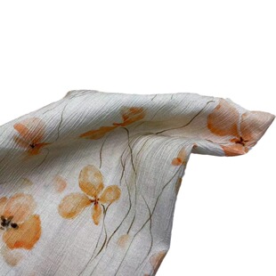 New Spring and Summer Line Floral Fabric Plant Retro Chinese Style Cotton Fabric Fashionable and Elegant Cheongsam Dress Fabric