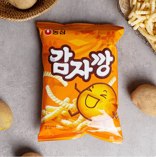Korean Imported Nongshim Shrimp Crackers Spicy Shrimp Crackers Honeycomb Pizza Slices Onion Rings Octopus Slices Crispy Strips Puffed Snacks