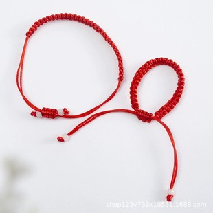 (Factory direct) Tibetan pure hand-woven King Kong flat knot lucky hand rope lovers friendship bracelet in stock