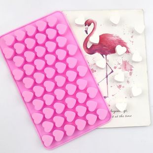 Spot Wholesale Silicone Heart 55-Piece Ice Tray Quick-Frozen Ice Cube Mold DIY Chocolate Candy Homemade Mold