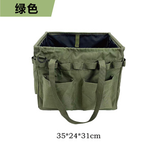 Outdoor Travel Storage Bag Portable Folding Bag Ultra Light Camping Multifunctional Oxford Cloth Kitchenware Storage Bag Customization