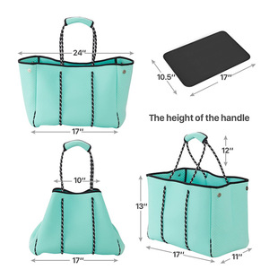 Customized Logo Cross-Border Hot-Selling Travel Handbag Durable Multi-Functional Rubber Bag Large Handbag Waterproof Beach Bag