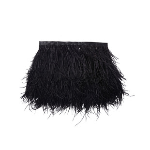 8-10cm ostrich feather cloth edge cloth strip ostrich silk feather accessories clothing shoe bag material natural real ostrich feather