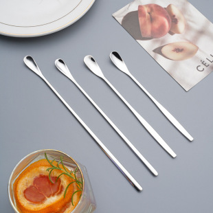 Wholesale 304 stainless steel bar spoon bar long handle cocktail mixing spoon coffee milk tea stirring spoon