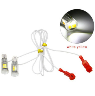 Motorcycle highlight T10 width indicator light two-color turn signal T15 2835 16smd W5W tail bulb driving light