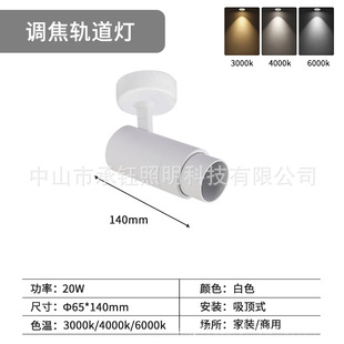 Clothing Store Track Spotlight Zoom Spotlight Spotlight Backwall Track Light Top-absorbing Magnetic Focus Track Light
