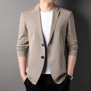 Spring and Summer New Plus Size Sunscreen Light Mature Design Sense Men's Casual Small Suit Lightweight Business Suit Jacket