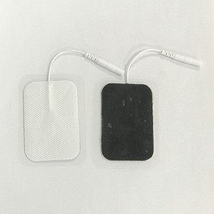 Factory Direct Sales 4*6cm Non-Woven Cord/Catch Type Medium and Low Frequency Pulse Health Care Massage Electrode Patch