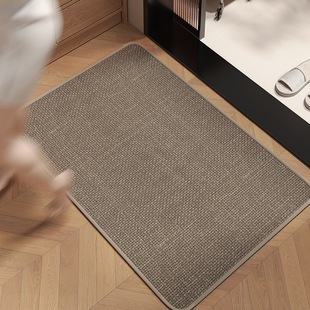 Modern Simple Linen Floor Mat Bathroom Anti-slip Mat Bathroom Entrance Mat Household Dirt-resistant Absorbent Floor Mat