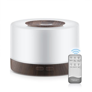 Aromatherapy machine remote control wood grain humidifier 700ML ultrasonic household timing sprayer air purifier manufacturers