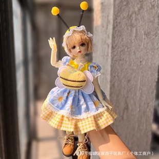 Капуста версия 6 очков bjd кукла милый ретро костюм 1:6 Интернет красный стиль 30 см мама-призрак шьет детскую одежду