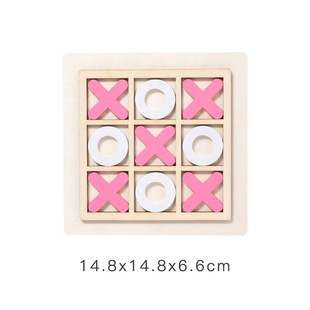 Tic Tac Toe Детская настольная игра Интерактивная логическая забавная игра для родителей и детей Шахматы Настольная игра с тремя символами Детские развивающие игрушки