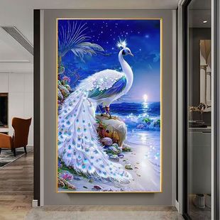 Bird Spirit 2023 New Cross Stitch Living Room Bedroom Simple Modern Small Piece Own Thread Embroidery Peacock One-Piece