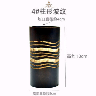 Thailand Wooden Candle Holder Creative Personality Candle Holder Southeast Asian Style Home Hotel Soft Decoration Ornaments