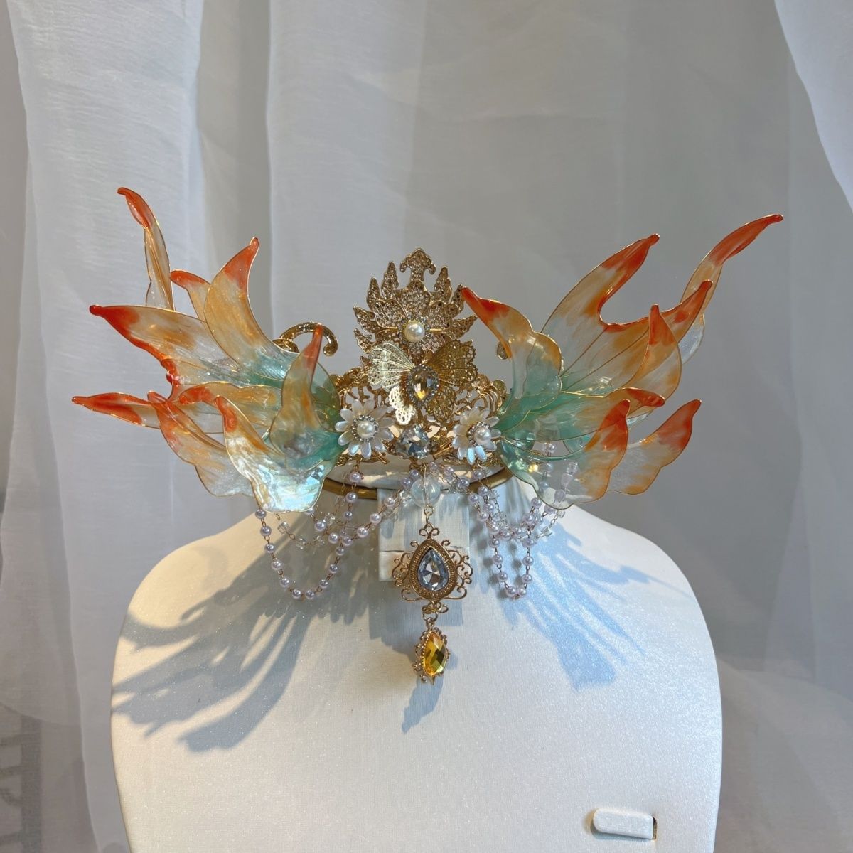 Accessories suit Decoration Super Crown Crown Value Full Set Koi Yan Hair High Fairy Crown Decoration Hair Accessories Mermaid Princess Han